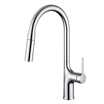 SUMERAIN Pull-Down Kitchen Mixer Tap, Dual Function, Lead-Free Stainless Steel, Deck Mounted