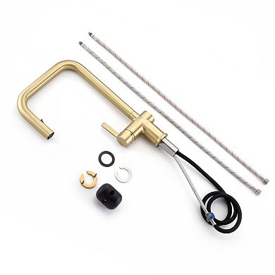 SUMERAIN Pull-Down Kitchen Sink Faucet with 360° Swivel Spout, Mininalist Contemporary, Lead-Free