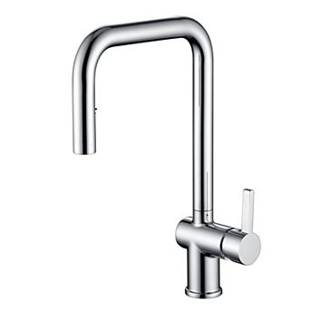 SUMERAIN Pull-Down Kitchen Sink Faucet with 360° Swivel Spout, Mininalist Contemporary, Lead-Free