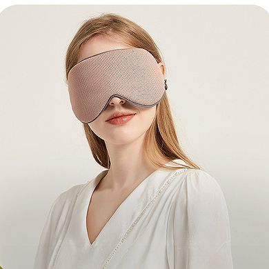 Dual-Sided Cooling and Warm Sleep Eye Mask with Adjustable Strap Lightweight Light Blocking Design