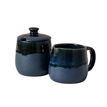 Jhapa Drip Glaze Cream Sugar Set