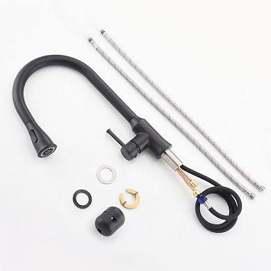 SUMERAIN Pull-Down Kitchen Mixer Tap with 360° Swivel Spout, Lead-Free, Dual Water Outlet Modes