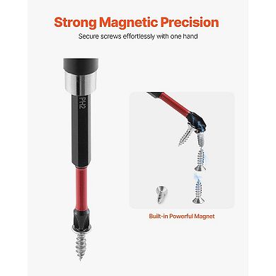 45-Piece Screwdriver Bit Set with Magnetic Holder and Compact Storage Case