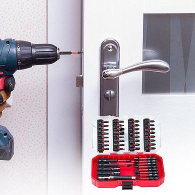 45-Piece Screwdriver Bit Set with Magnetic Holder and Compact Storage Case