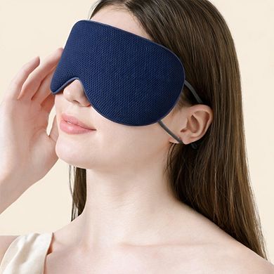 Dual-Sided Cooling and Warm Sleep Eye Mask with Adjustable Strap and Light Blocking Design