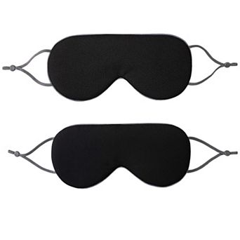 Dual-Sided Cooling and Warm Sleep Eye Mask with Adjustable Strap and Light Blocking Design