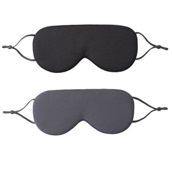 Dual-Sided Cooling and Warm Sleep Eye Mask with Adjustable Strap and Light Blocking Design