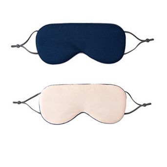 Dual-Sided Cooling and Warm Sleep Eye Mask with Adjustable Strap and Light Blocking Design