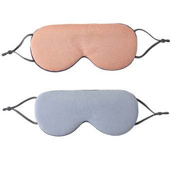 Dual-Sided Cooling and Warm Sleep Eye Mask with Adjustable Strap and Light Blocking Design