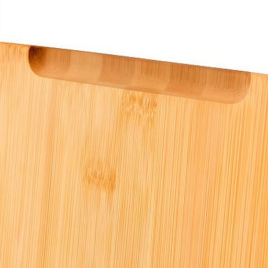 100%Bamboo Cutting Board Set with Built In Handle and Knife Friendly Surface
