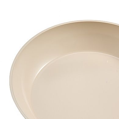 3 Piece Aluminum Frying Pan Set Nonstick Ceramic Coated Cool Handle Induction Ready