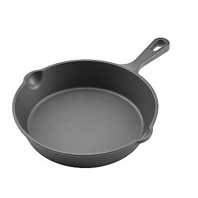 3 Piece Preseasoned Cast Iron Skillet Frying Pan Set with Handle