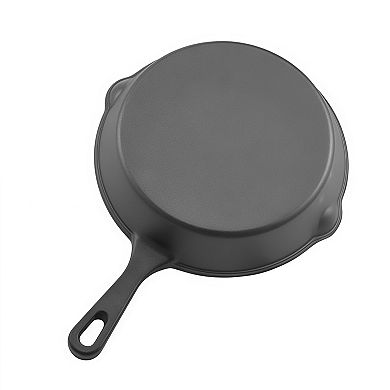 3 Piece Preseasoned Cast Iron Skillet Frying Pan Set with Handle