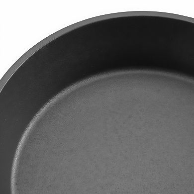 3 Piece Preseasoned Cast Iron Skillet Frying Pan Set with Handle