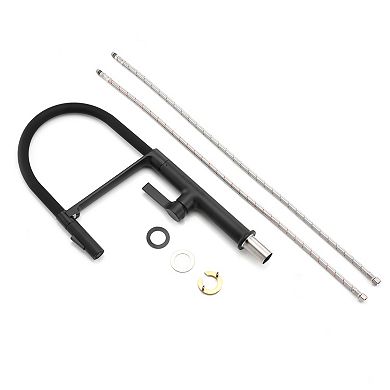 SUMERAIN Pull-Down Kitchen Mixer Tap with 360° Swivel Spout, Lead-Free, Dual Spray Modes, Lead-Free