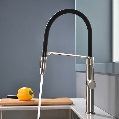 SUMERAIN Pull-Down Kitchen Mixer Tap with 360° Swivel Spout, Lead-Free, Dual Spray Modes, Lead-Free