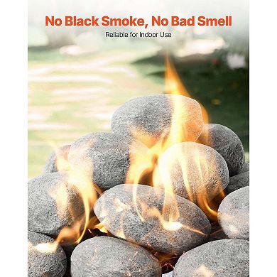 30-Piece Ceramic Fireballs for Fire Pits, Fireplaces, Patios, or Outdoor Camping