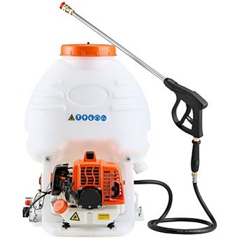 26.5cc Gas Backpack Sprayer with 5-Gallon Tank and Spray Wand
