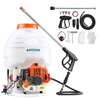 26.5cc Gas Backpack Sprayer with 5-Gallon Tank and Spray Wand