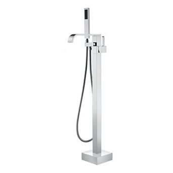 SUMERAIN Freestanding Bathtub Faucet with Flexible Hand Shower and 360° Swivel Spout,2X Faster Speed