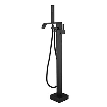 SUMERAIN Freestanding Bathtub Faucet with Flexible Hand Shower and 360° Swivel Spout,2X Faster Speed