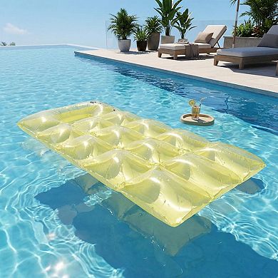 Inflatable Pool Float Lounger Water Raft Mat for Swimming Pool Beach and Lake