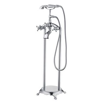 SUMERAIN Freestanding Bathtub Faucet, Multi-Function, Durable Solid Brass, Leak-Proof, User-Friendly