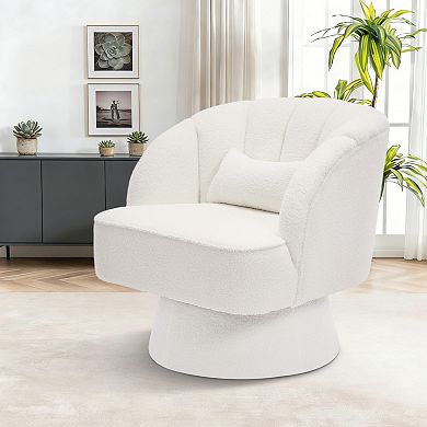 Comfy Comfort Swivel Barrel Accent Chair