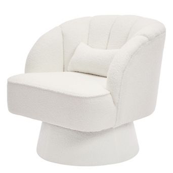 Comfy Comfort Swivel Barrel Accent Chair