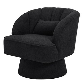 Comfy Comfort Swivel Barrel Accent Chair