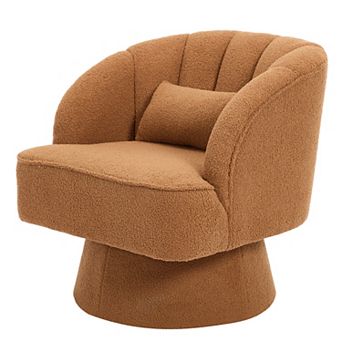 Comfy Comfort Swivel Barrel Accent Chair