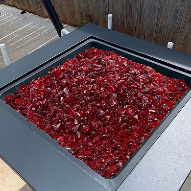 Fire Glass Rocks for Fire Pits, Gas Fireplaces, or Outdoor Fire Features
