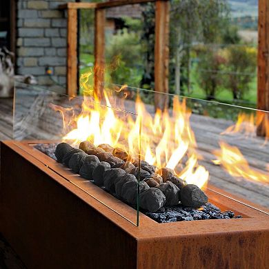Ceramic Fireplace Fire Balls 25-Pack for Gas Flames, Works with Lava Rocks
