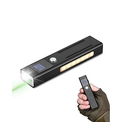 3-in-1 LED Flashlight with 1200 Lumens, Magnetic Tail, and Type-C Rechargeable