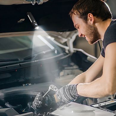 3-in-1 LED Flashlight with 1200 Lumens, Magnetic Tail, and Type-C Rechargeable