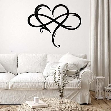 Infinity Heart Metal Wall Decor