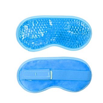 Reusable Gel Bead Eye Mask Hot and Cold Compress PVC Eye Cover with Adjustable Strap