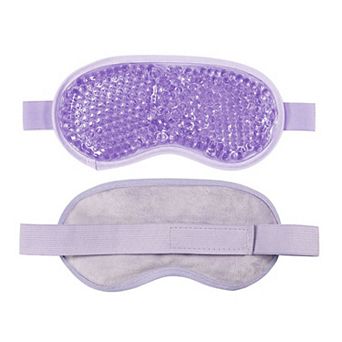 Reusable Gel Bead Eye Mask Hot and Cold Compress PVC Eye Cover with Adjustable Strap