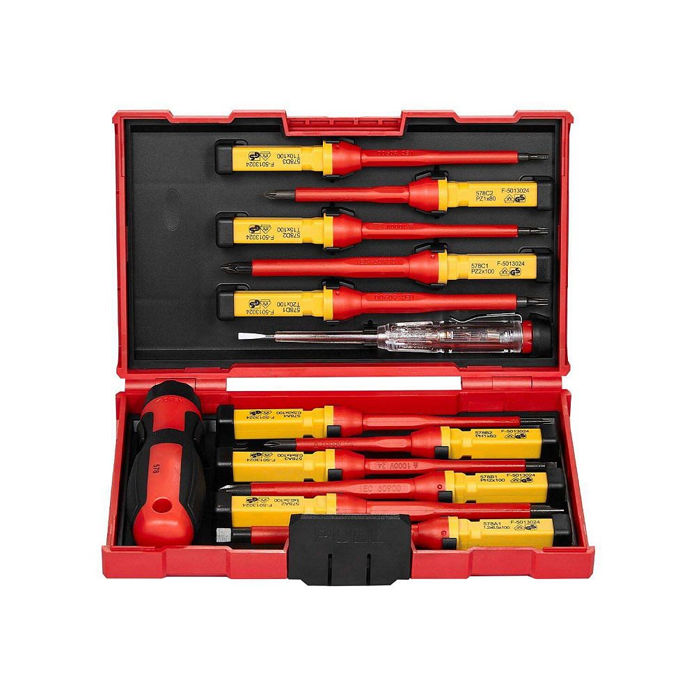 13-Piece Insulated Screwdriver Set with Magnetic Tips and ...