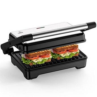 YASHE Panini Grill Press, Sandwich Maker,180-Degree Opening, Easy to Clean,Versatile Use