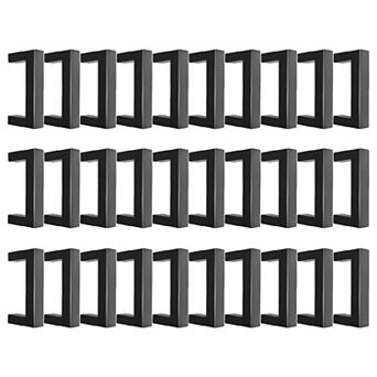 30 Pack Cabinet Pull Handle, Square Stainless Steel for Desks and Cabinets