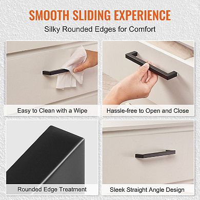 30 Pack Cabinet Pull Handle, Square Stainless Steel for Desks and Cabinets