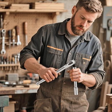 CR-V Alloy Socket and Ratchet Set with Storage Case for DIY Projects