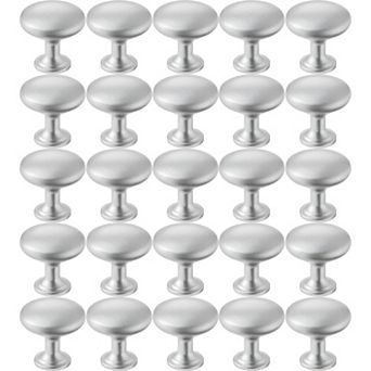 25-Pack Cabinet Knobs in Zinc Alloy for Kitchen, Bathroom, and Bedroom