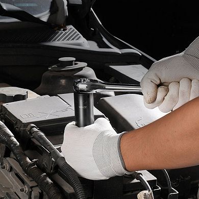 18-Piece Impact Socket Tool Set with Extension Bars for Workshop Use