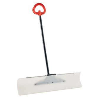 Reversible Snow Pusher Shovel, 36" Blade for Driveways and Decks
