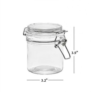 2 Pack Glass Lock Lid Storage Jars