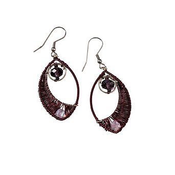 Ojo Wire Wrapped Earrings