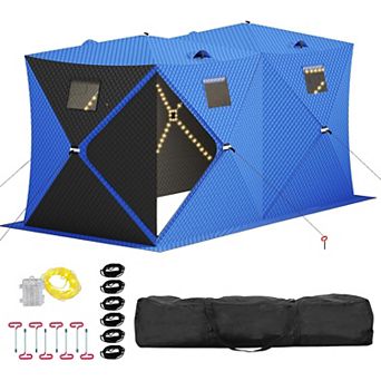 Pop Up Ice Fishing Shelter and Insulated Ice Fishing Tent