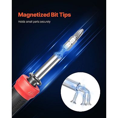 13-Piece Screwdriver Set for Furniture Assembly and Electronics with Magnetic Tip